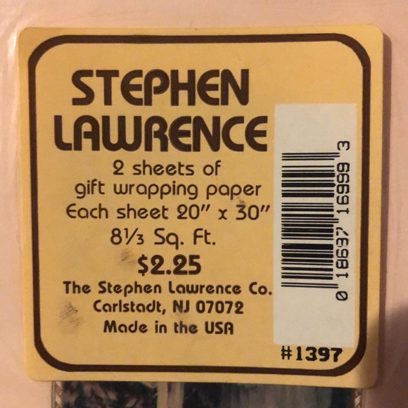 Beautiful vintage Stephen Lawrence bridal gift wrap - Picture 3 of 3